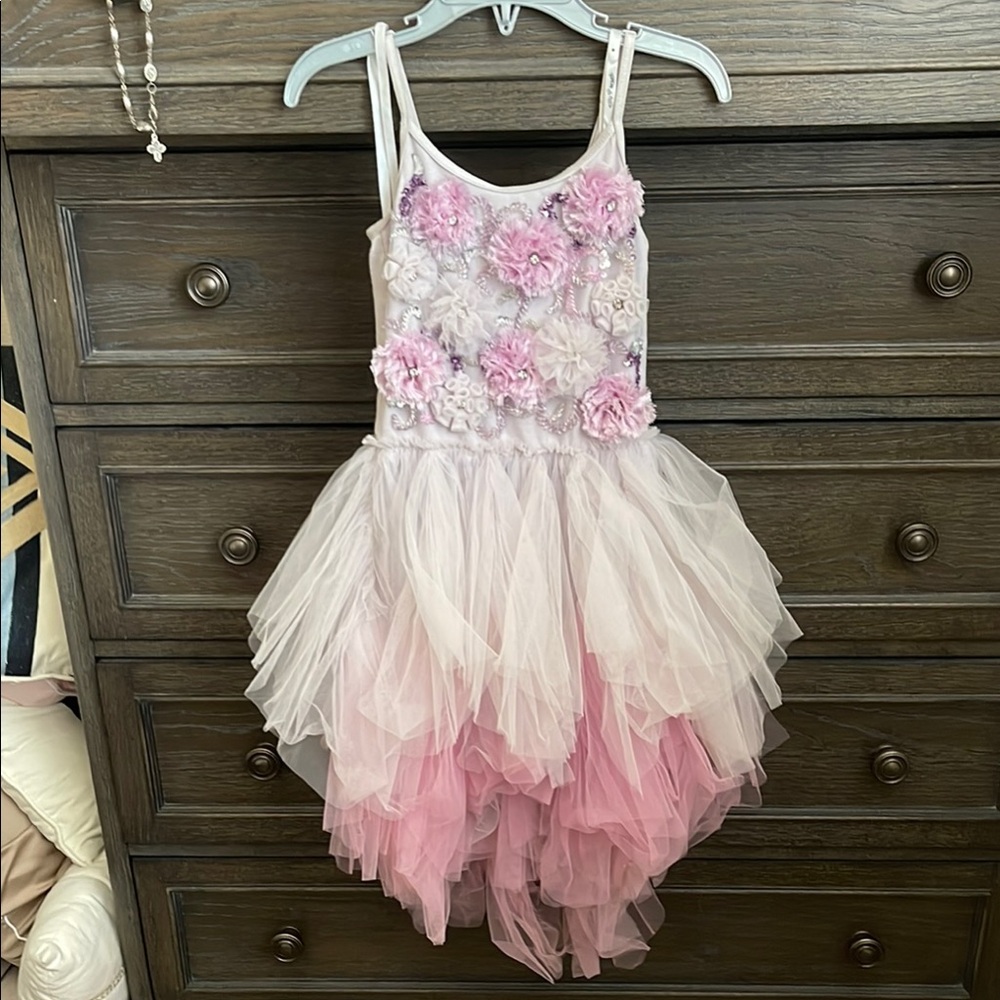 Tutu Du Monde Pink and Cream Floral Dress